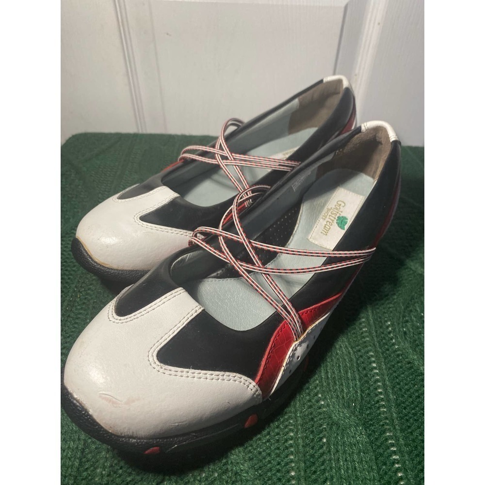 Golfstream women Criss-Cross gold shoe US 10M EUC - Picture 1 of 7